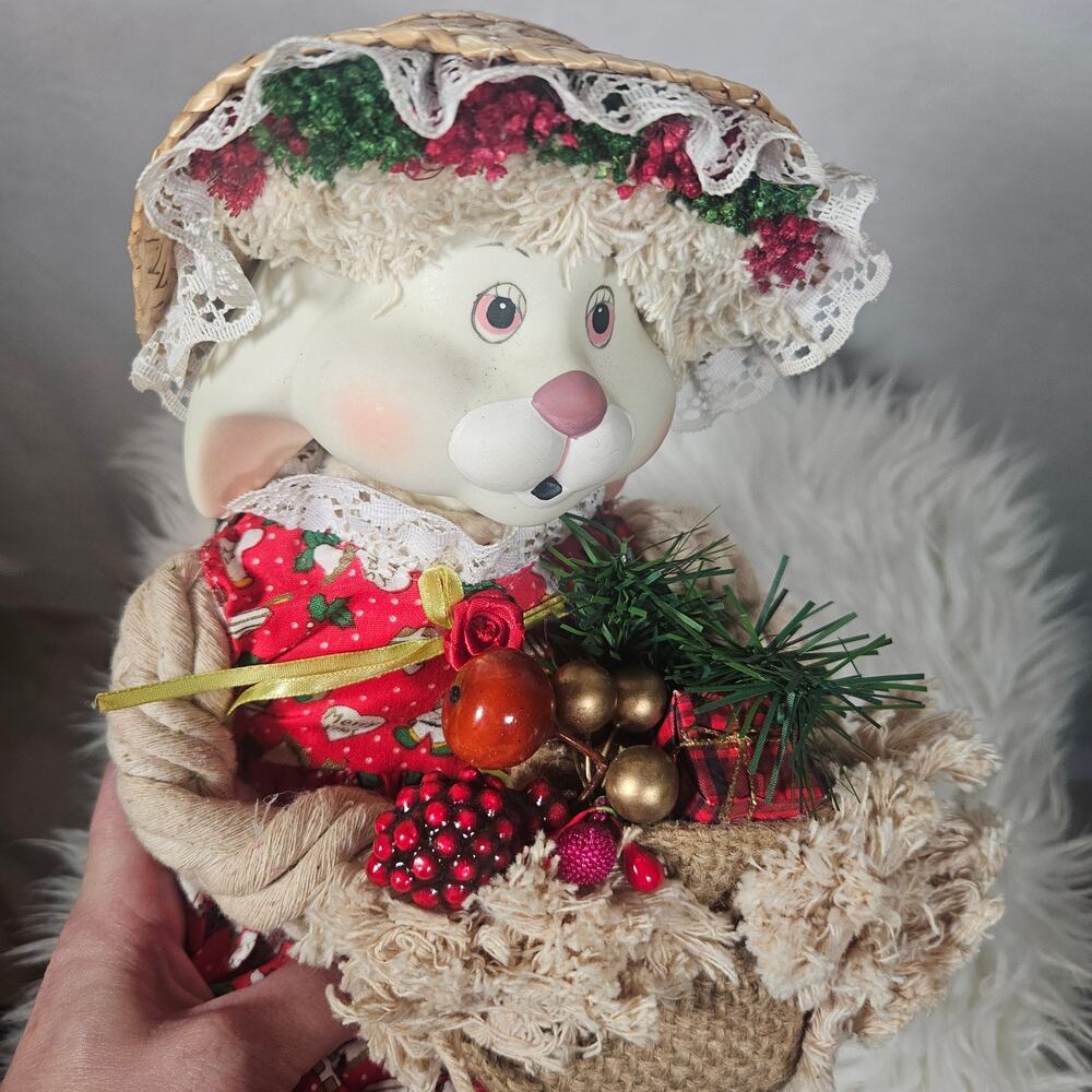 House Of Lloyd Christmas Around The World Flossie Porcelain Head Rabbit w/Box - Picture 4 of 7